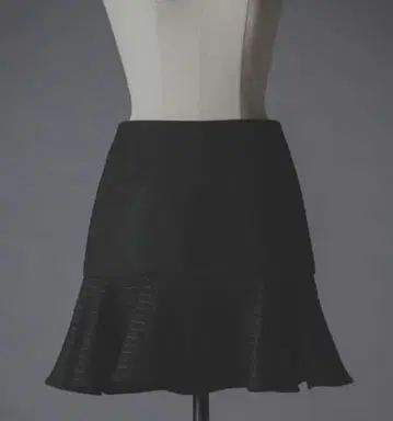 sheller 셰리에 스티치 울 플레어 스커트