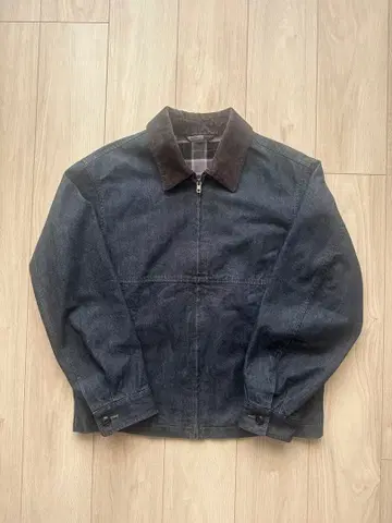 UNIQLO 집업 숏 데님 블루종 M 사이즈