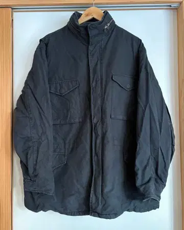 BANANA REPUBLIC M-65 밀리터리 자켓 블랙 XL