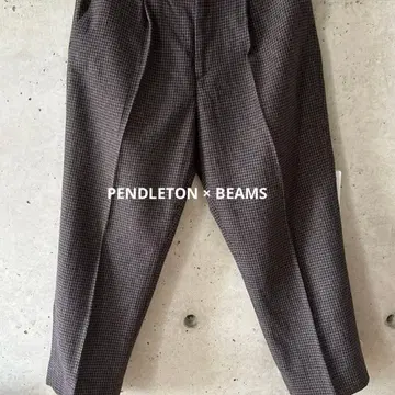 PENDLETON x BEAMS 별주 리사이클 울 이지 트라우저