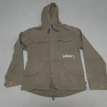 DOARAT 카키 후드 부착 밀리터리 자켓