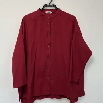 [새상품급] D'gy 버건디 버튼 셔츠