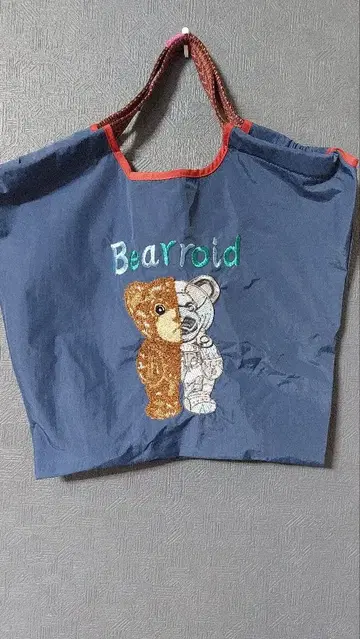 as know as de base 베어 로이드 자수 백 네이비