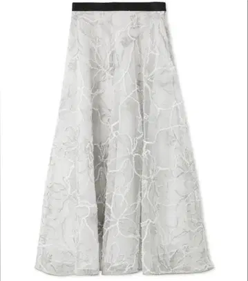 셀포드 브러쉬드 자수 스커트