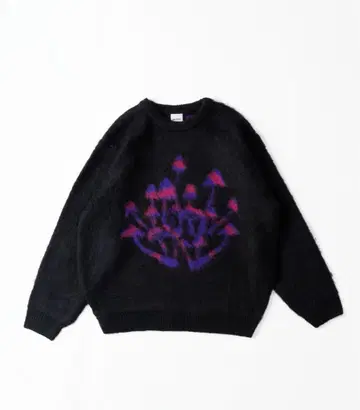 니트 그래픽 디자인 샤기 니트