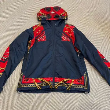 WHIZ LIMITED 후드 부착 자켓 L 네이비/레드