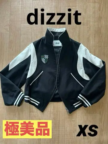 dizzit 크롭 자켓 블랙/화이트