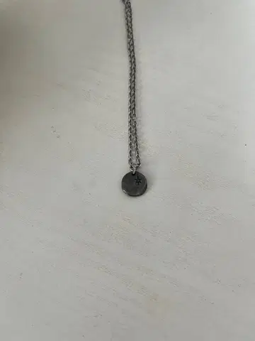 [ ete ] 실버 링크 체인 목걸이