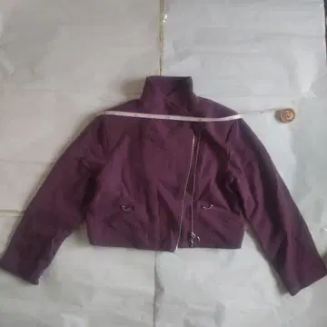 Claude Lema 보라색 숏 자켓