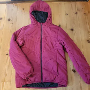 CLOSSHISPORTS 후드 부착 다운 자켓 M 짙은 핑크