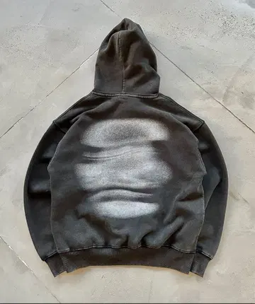 워시 가공 후드티