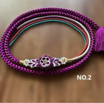 새상품 허리띠 순수 실크 츠마미세이 진주/NO.2