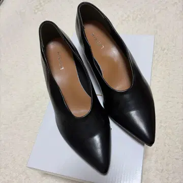 LEPSIM 블랙 웨지 펌프스 M 사이즈