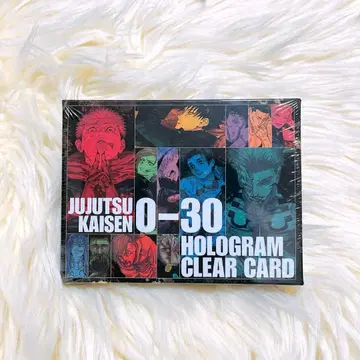주술회전 점프 전원 한정판 홀로그램 클리어 카드 새상품