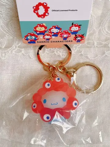 오사카 만박 산리오  키링 클리어 시나몬 롤