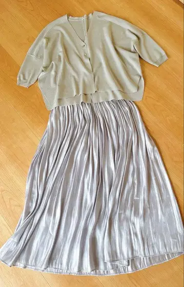 플러스오토하 가디건 스커트 세트