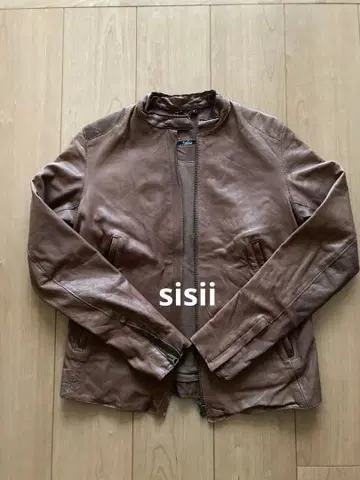 [당일 발송] sisii 시시 가죽 자켓 일본제 브라운 카우 가죽