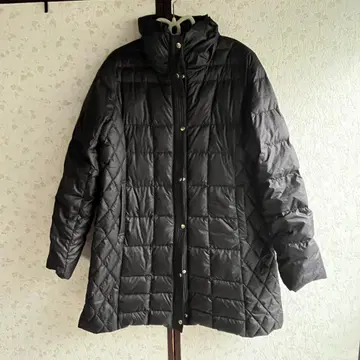 [새상품급] 다운 코트 블랙 미들 기장 M 사이즈