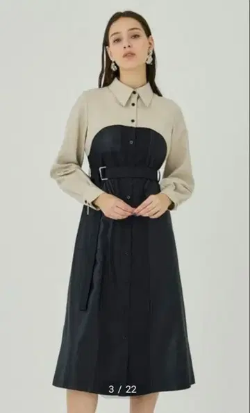 UNITED TOKYO 크롭 블록 원피스 사이즈 1