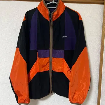 엑스라지 백 프린트 플리스 자켓