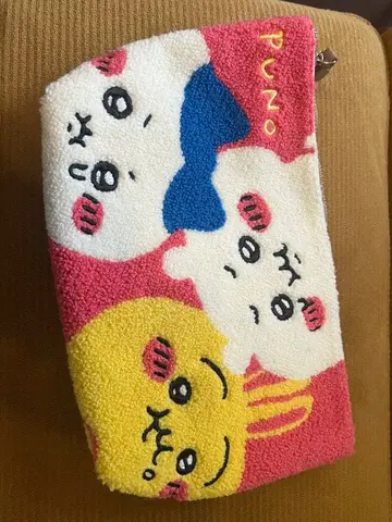 치이카와 캐릭터 자수 파우치 복슬복슬