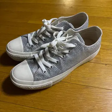 [새상품급] Converse All Star 실버 글리터 스니커즈
