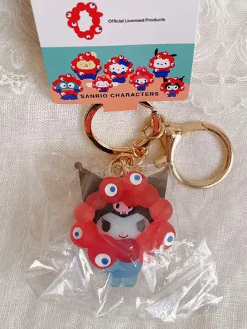 오사카 만박 산리오  키링 클리어 쿠로미