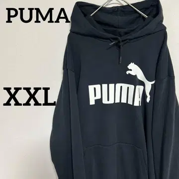 빅 사이즈 PUMA 풀오버 후드티 XXL 블랙 빅 로고