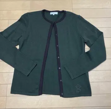 피코네 가디건 다크 그린