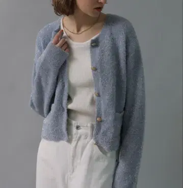 CADUNE 반짝반짝 니트 자켓
