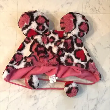 레어! Disney 디즈니 미니 레오파드 무늬 팬캡