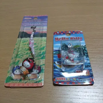 지역 한정 키티 아키타 한정 스트랩 & 지퍼 마스코트. 하로키티