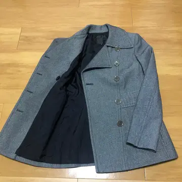 UNTITLED 그레이 울 혼방 더블 브레스트 자켓