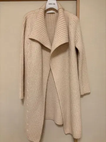ADEAM 베이지 캐시미어 니트 롱 가디건
