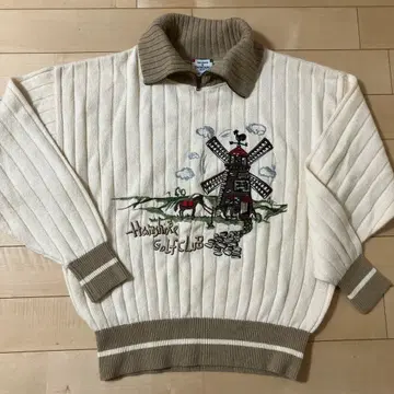 Castelbajac 풍차 자수 니트 사이즈 L