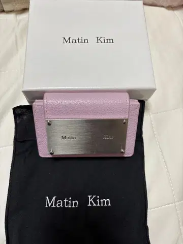 Matin Kim 핑크 카드 코인 케이스