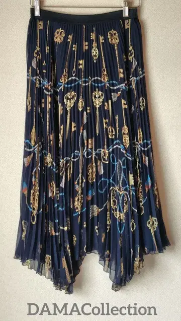 디노스 다마 컬렉션 쉬폰 플리츠 스커트 M