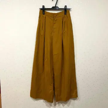 그레이스 콘티넨탈 머스타드 와이드 팬츠