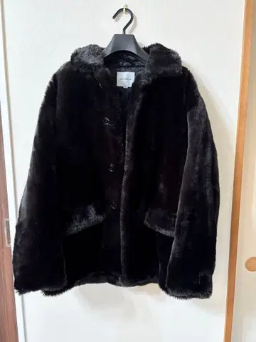 COOTIE 인조 모피 카 코트