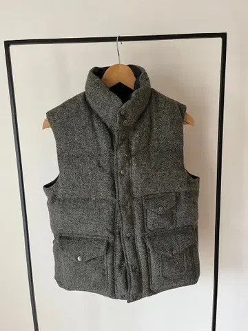 웨스트투와이스 리버서블 다운 베스트 그레이/블랙