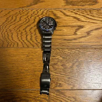 EDIFICE 크로노그래프 블랙 손목시계