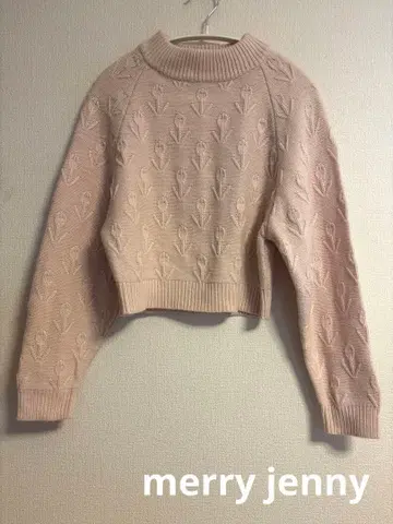 메리제니 튤립 돌먼 니트 F 핑크