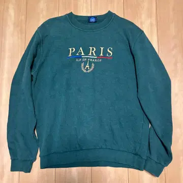 PARIS 자수 크루넥 맨투맨 90s 빈티지