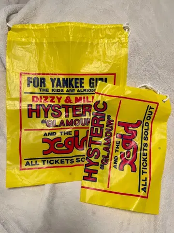 X-girl x hysteric glamour 콜라보 쇼핑백