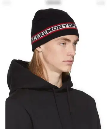 택 포함 새상품 opening ceremony 니트 모자 니트 캡 블랙