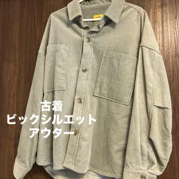 그레이 코듀로이 버튼업 자켓