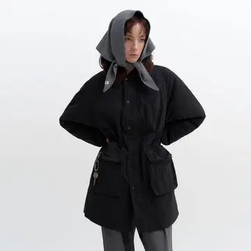 POIK nugu (ORIGINAL) 보아 칼라 나일론 패딩 점퍼