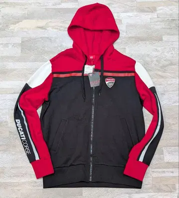 새상품 택 포함 Ducati Corse 풀 집업 후드티 M