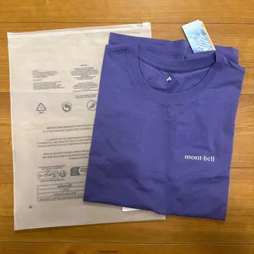 택 포함 새상품 몽벨 롱T 롱 슬리브T mont-bell 퍼플 L