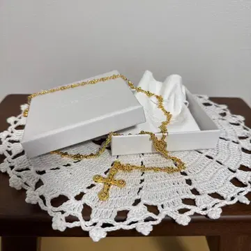 Enroute jewelry 골드 십자가 목걸이